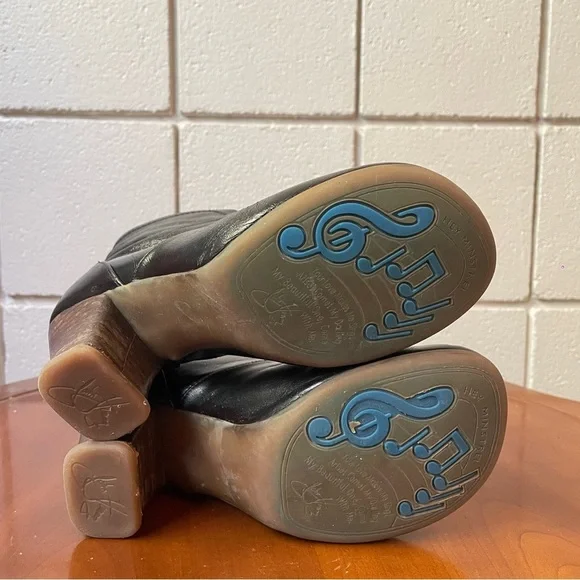 John Fluevog Women’s Operettas Giulia Black Leather Ankle Boots | US 6 - Picture 6 of 9